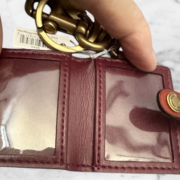 COACH SIGNATURE PICTURE FRAME BAG CHARM KEY RING Keychain NWT - Picture 4 of 5
